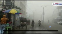 Disrupt traffic due to heavy fog in Raiganj