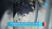Los delincuentes que arrastraron a una joven en La Plata habían robado la moto horas antes