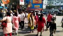 BJP Called 12 Hours Bangla Bandh workers and supporters agitation in Khidirpur and Behala spb