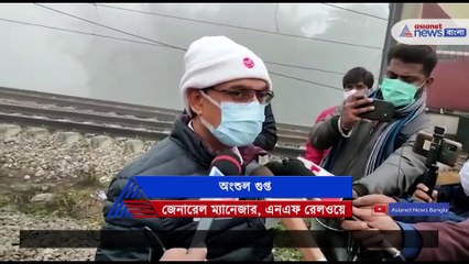 The Railway Minister visit the accident site of Maynaguri