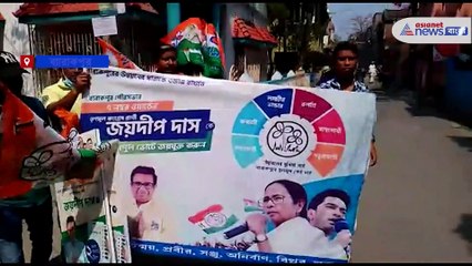 The new councillor tore down his own banner