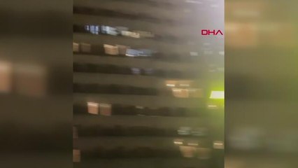 İSTANBUL-ESENYURT'TA 38 KATLI BİNADA YANGIN ÇIKTI