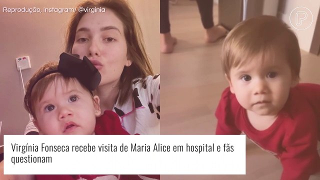 Prestes a completar um ano, Maria Alice visita Virgínia Fonseca em hospital e web questiona: 'Não tem infecção?'