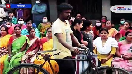 Nusrat Jahan in WB Municipal Election campaign