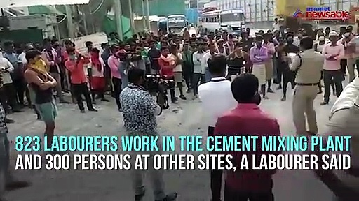 Bengaluru: Namma Metro workers stage protest demanding they be sent back home