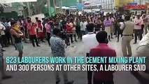 Namma metro workers protest