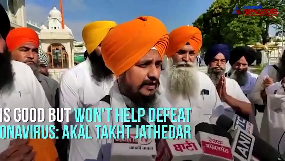 Lockdown alone cannot defeat COVID-19, change eating habits and lifestyle: Akal Takht Jathedar