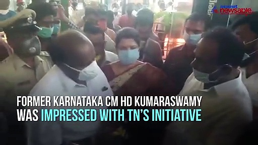 Former Karnataka CM installs sanitary tunnel to help keep farmers from possible coronavirus infection