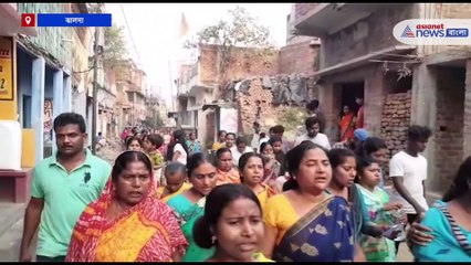 Women protest for Jhalda Councillor murder case