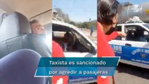 Tras amenazar a pasajeras, policías estatales detienen a taxista en Oaxaca; será sancionado