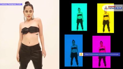 Urfi Javed trying to hide her best using belt