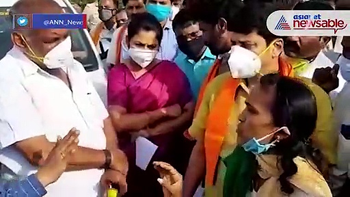 Karnataka minister humiliates woman farmer leader by abusing her in public