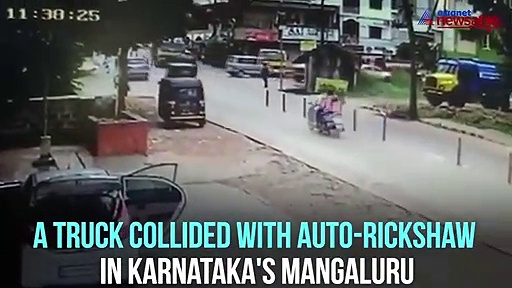 Karnataka: Teacher dies after truck hits auto-rickshaw; video of incident goes viral on social media