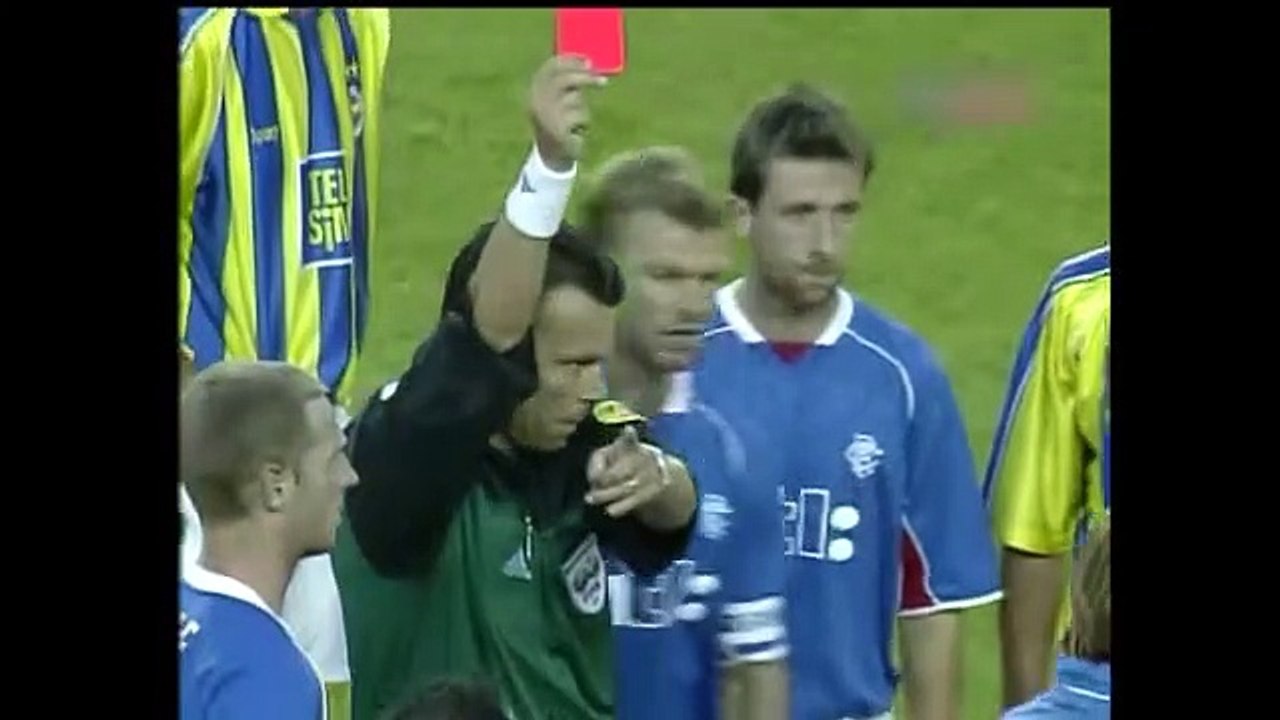 2000 2001 FENERBAHÇE GLASKOW RANGERS ŞAMPİYONLAR LİGİ ÖN MAÇLARI