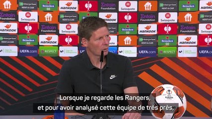 Finale - Glasner : "Les Glasgow Rangers ? C'est un mélange entre West Ham et Barcelone"