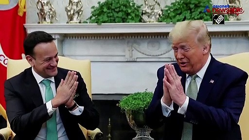 President Trump prefers ‘Namaste’ over handshake with Irish PM amid COVID-19