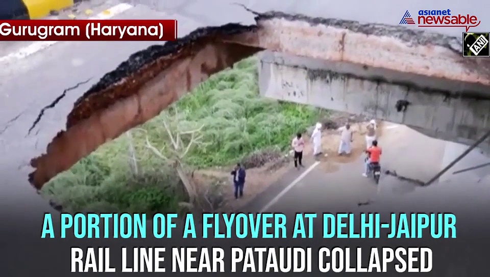 Portion of flyover at Delhi-Jaipur Rail Line collapsed in Gurugram