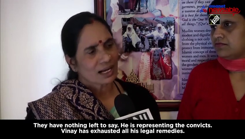 Convict Vinay is mentally fit, his lawyer AP Singh is not: Nirbhaya's mother
