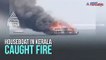 Kerala: Houseboat catches fire, 13 passengers jump into lake