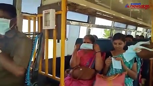 Coronavirus outbreak: Bus conductor sets example for all, distributes masks to passengers free of cost