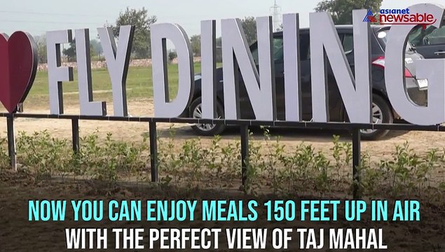 Enjoy meals 150 ft up in air with view of Taj Mahal