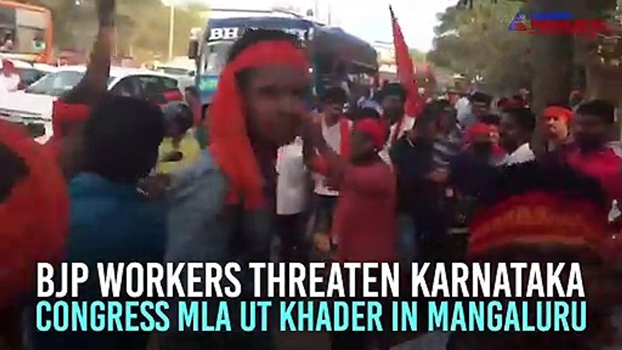 BJP workers threaten Karnataka Congress MLA, sa...