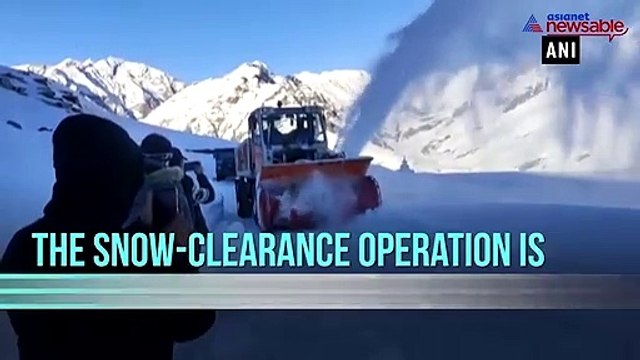 Snow-clearance operation underway in Himachal Pradesh's Rohtang Pass