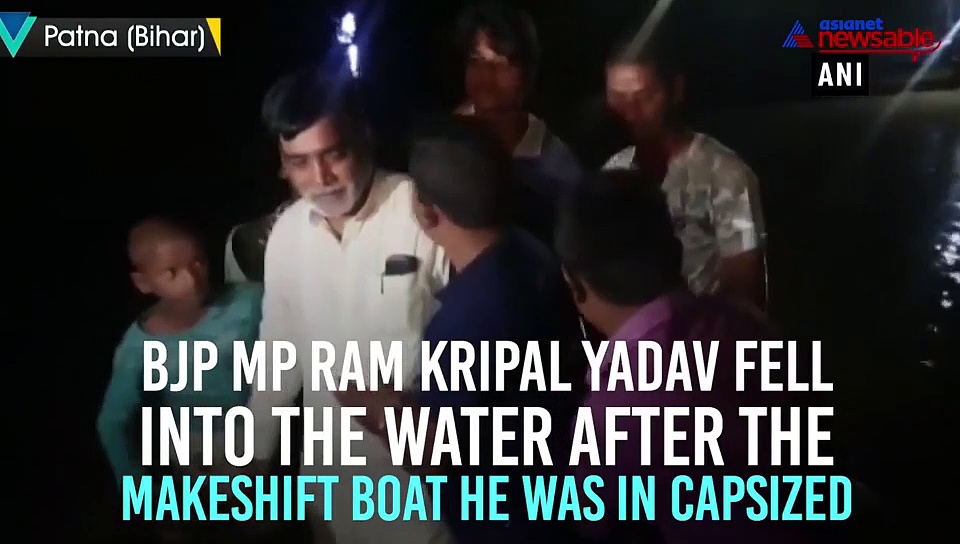 Bihar floods: Makeshift boat capsizes, BJP’s Ram Kripal Yadav escapes unhurt