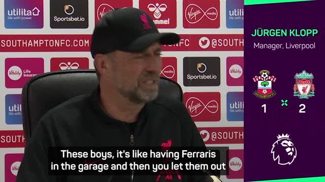 'Liverpool depth like having Ferraris in the garage!' - Klopp