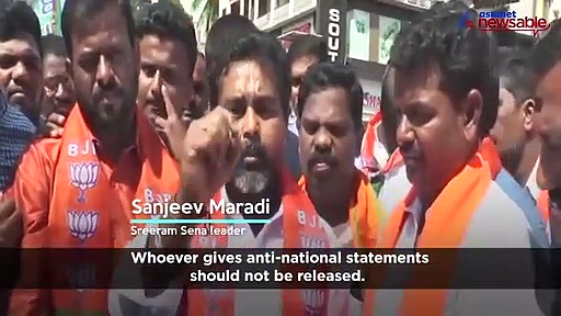 Sri Ram Sena leader: Whoever kills Amulya Leona in an encounter will be rewarded Rs 10 lakh