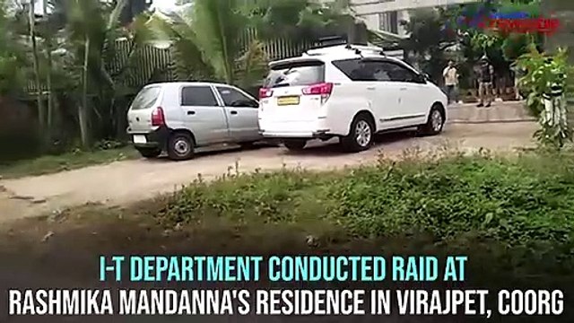 I-T officials raid at Sandalwood actress Rashmika Mandanna's residence in Karnataka