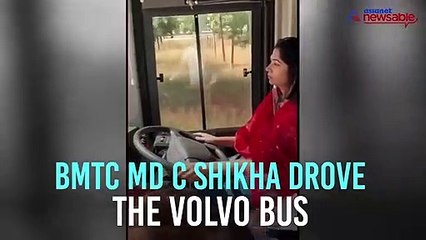 Bengaluru’s lady BMTC chief C Shikha drives Volvo to empower women staff