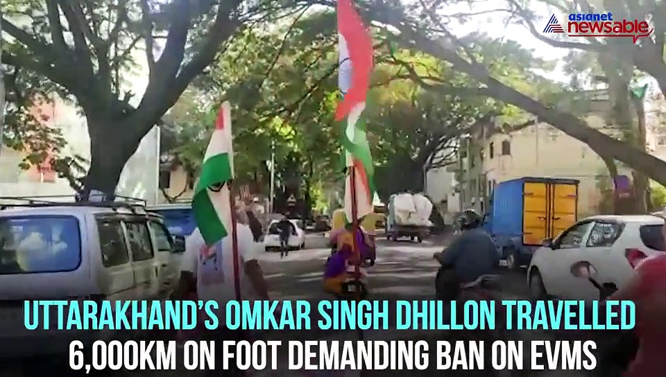 Uttarakhand man marches 6,000 km demanding ban on EVMs