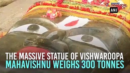 Download Video: Massive Lord Vishnu statue reaches Bengaluru