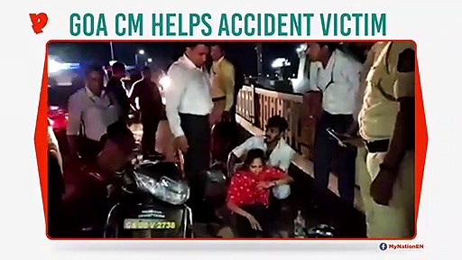 Goa CM stops convoy, attends to injured tourist, gets her admitted to hospital