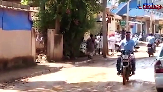 Woman throws water on school children walking on footpath, video goes viral