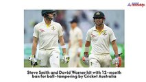 Ball-tampering: Smith and Warner handed 1-year bans by CA
