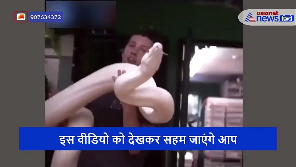 विशालकाय अजगर को छेड़ रहा था शख्स, अचानक छाती पर गड़ा दिए दांत, इसके बाद की कहानी से कांप जाएगी रूह