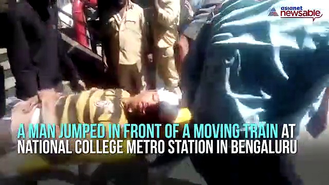 Suicide attempt on Namma metro tracks, man jumps off platform