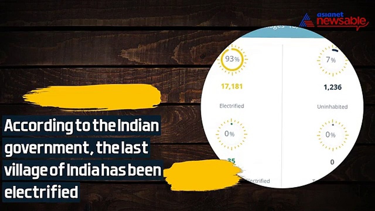 The last village of India is now under national power grid, claims Indian government.