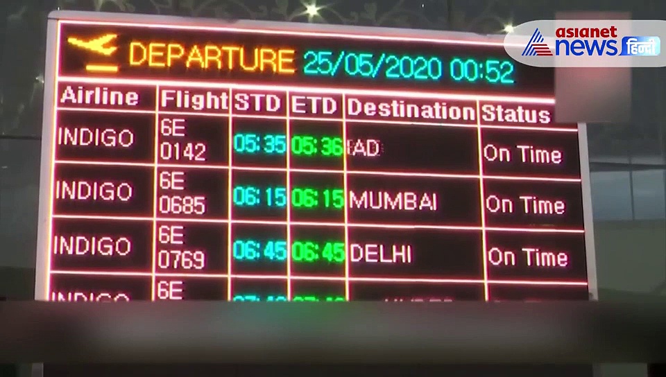 कोरोना काल में अलग अंदाज में हवाई सफर, पैसेंजर्स ने पहनी PPE किट-फेस शील्ड