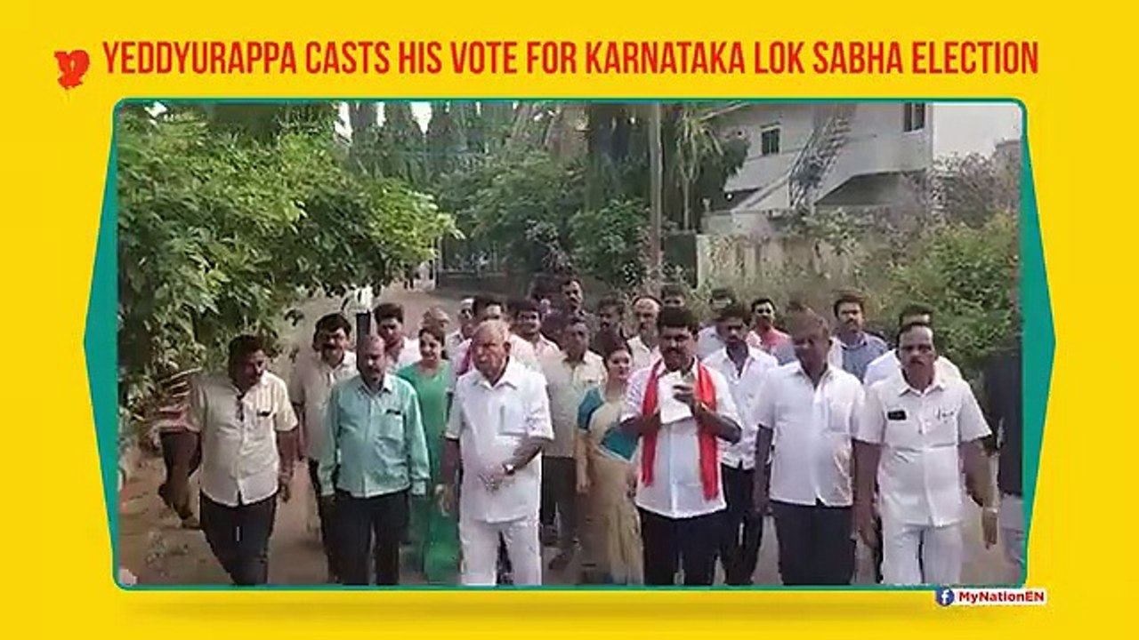 Yeddyurappa casts vote MyNation
