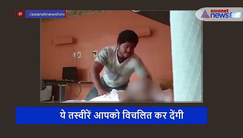 मर गई इंसानियत: बिस्तर पर बेबस पड़ा था मरीज, खाना खिलाने के बहाने घूसों से पीटता दिखा केयरटेकर