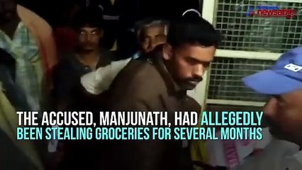 Principal caught red-handed for stealing groceries rationed for school