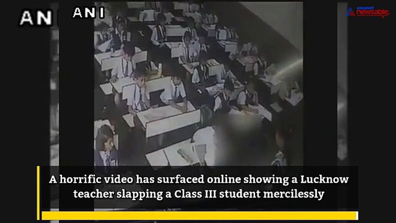 School teacher mercilessly beats up Class III student for not replying to roll call