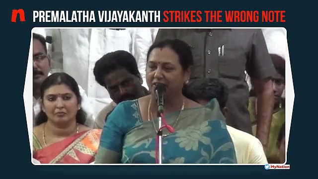 DMDK’s Premalatha Vijayakanth strikes wrong note during Lok Sabha campaign