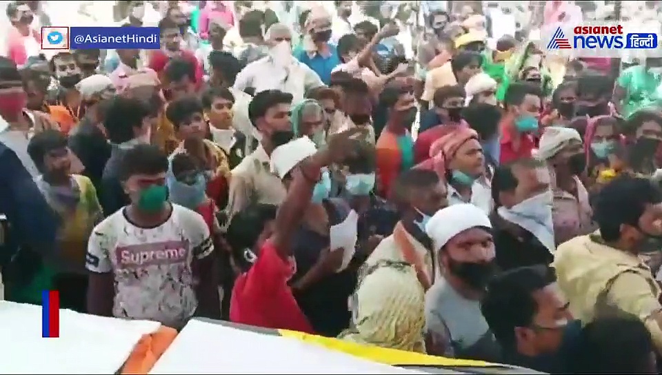 रामलीला मैदान में इकट्ठा हुए हजारों मजदूर, धरी रह गईं प्रशासनिक व्यवस्थाएं