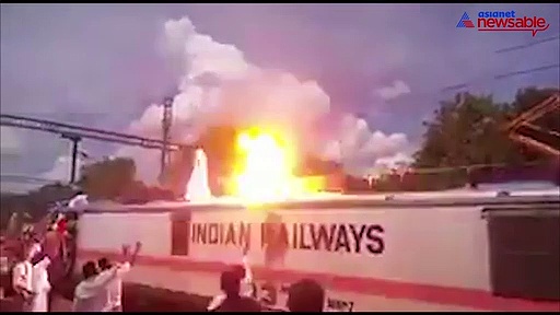 Tamil Nadu protestor gets electrocuted to death while agitating on top of a train