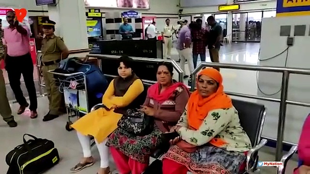 Trupti Desai, five others firm to enter Sabarimala temple; protests at Kochi airport