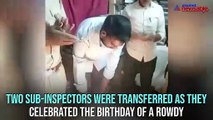 Birthday celebration in Vidyaranyapura police station; cops land in trouble